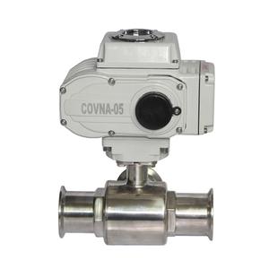 วาล์วบอลสเตนเลสเกรดอาหาร COVNA DN40 ขนาด 1.5 นิ้ว แบบ 3 ทาง พอร์ต L แรงดันไฟฟ้า 220V AC แบบ Tri Clamp ควบคุมด้วยมอเตอร์ วาล์วบอลสุขภัณฑ์ - Product Image 5