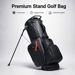 Bolsa de <span class=keywords><strong>Golf</strong></span> Premium de Cuero PU Lista para Venta al por Menor con 14 Divisores, Bolsillo para Telémetro y Patas de Fibra de Carbono para Tiendas de <span class=keywords><strong>Golf</strong></span> - Product Image 2