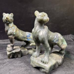 Fabrieksprijs Hoge Artistieke Kwaliteit Kristal Ambachten Grote Labradoriet Panter Voor Geschenk Of Ornament - Product Image 2