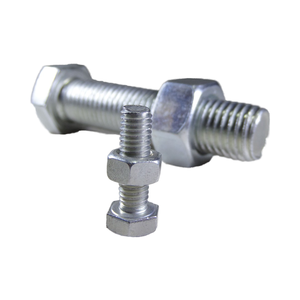 Grau 4.8-12.9 Aço Carbono Hexágono Cabeça Parafusos com Porca Arruela H.D.<span class=keywords><strong>G</strong></span> Fasteners Zincado Ferro Parafuso e Porcas Fabricante - Product Image 2