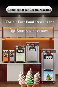 Wice thương hiệu 1or 3 hương vị kết hợp màu sắc Máy làm kem cho mềm cứng có thể điều chỉnh sử dụng thương mại cửa hàng quốc tế điện áp tùy chỉnh - Product Image 5