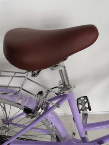Lavender Purple Pure Cycles Vélo unisexe pour femme 7 vitesses Vélos de loisirs traditionnels classiques Vélo avec panier - Product Image 6