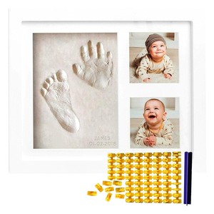 아기 손발자국 기념품 키트 아기 손자국 및 발자국 아기 점토 발자국 키트 DIY - Product Image 5