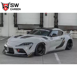 Guarnición de puerta lateral de estilo OEM de fibra de carbono para Toyota GR <span class=keywords><strong>Supra</strong></span> MK5 A90 A91, Panel lateral con acabado brillante, Kit divisor de deriva, parachoques de coche - Product Image 5