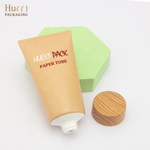 150ml 200ml 250ml çevre dostu su geçirmez boş Kraft kağıt yumuşak tüp ambalaj kozmetik sıkılabilir tüp el kremi için - Product Image 5