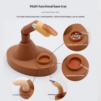 Outil d'entraînement de manucure pour la pratique, avec joint articulé détachable et flexible, motif doigt du milieu, en plastique, personnalisable en couleur, vente en gros