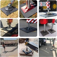 Patins de support portables en polyéthylène avec poignée, robustes pour équipement de construction, support de fabricant professionnel