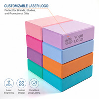 Bloque de Yoga de Espuma EVA de Alta Densidad con Logotipo Personalizado, Ladrillo de Ejercicio Engrosado para Yoga, Pilates, Danza y Entrenamiento Físico