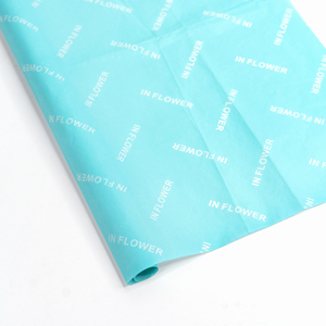 Wholesale Supplier Thick Blue Gift Wrapping Tissue Paper Shopping Clothing <b>Packaging</b> Custom Paper Wrapper with Your Own Logo - Product Image 6