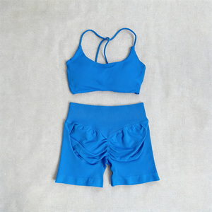 Set Sportivi da Donna Personalizzabili con Logo, Asciugatura Rapida, Senza Cuciture, per Fitness, Palestra, Corsa, Allenamento, Tinta Unita, Alta Elasticità, Traspiranti, per Yoga - Product Image 5