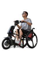 Kit de fauteuil roulant WISKING Q7, vélo à main pour fauteuil roulant, tricycle, handbike avec batterie 15Ah