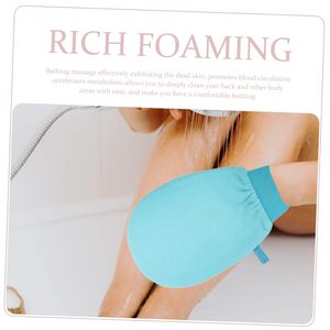 Gant exfoliant rond en rayonne et viscose pour le corps, certifié éco-responsable, pour l'élimination des peaux mortes, idéal pour le visage et les soins spa - Product Image 3