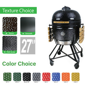 เตาบาร์บีคิวเซรามิก AUPLEX Big Joe <span class=keywords><strong>Kamado</strong></span> ขนาด 27 นิ้ว <span class=keywords><strong>XXL</strong></span> สำหรับใช้งานกลางแจ้ง ชุดอุปกรณ์ทำอาหารสำหรับบาร์บีคิวถ่านและรมควัน - Product Image 2