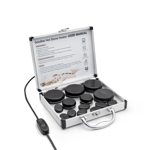 Produk Pijat Lainnya Set Pijat Batu Panas Kotak Aluminium Pemanas Batu Panas untuk Pijat Tubuh SPA Terapi Akupunktur - Product Image 2