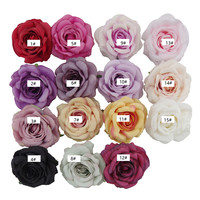 A-728 Vente en gros de grandes têtes de fleurs artificielles en soie (rouge, rose, blanc) pour décorations de mariage DIY et toiles de fond