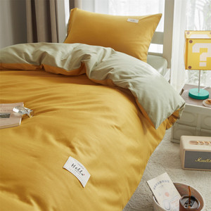 Parure <span class=keywords><strong>de</strong></span> lit 100 % coton pour l'été, style simple, tailles Queen <span class=keywords><strong>et</strong></span> King, 200 fils, qualité hôtelière, anti-boulochage, respirante, <span class=keywords><strong>housse</strong></span> <span class=keywords><strong>de</strong></span> <span class=keywords><strong>couette</strong></span> <span class=keywords><strong>de</strong></span> style européen - Product Image 1