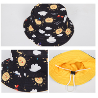 Sombrero de pescador de verano unisex para niños con correa de barbilla ajustable transpirable Casual elegante sombrero de bebé en Stock