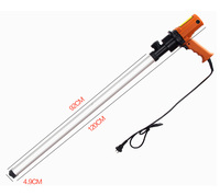 Pompe de transfert de fûts chimiques à haute viscosité, pompe électrique de manutention de liquides chimiques 220V pour fûts de 15 à 55 gallons