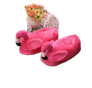 Peluche chaude rose flamant rose intérieur <span class=keywords><strong>chaussures</strong></span> en peluche flamant rose fond souple automne et hiver chambre garder au chaud <span class=keywords><strong>chaussures</strong></span> d'intérieur - Product Image 4