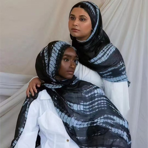 Hiyab de poliéster con estampado de tinta estilo Vela, alternativa para musulmanas Hui, éxito de ventas transfronterizo europeo-americano, 180*80 cm, de secado rápido - Product Image 4