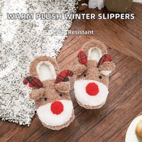 Chaussons d'intérieur chauds et respirants en peluche antidérapants pour femme, collection Hiver 2025 – Meilleures ventes