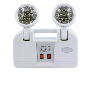 Treo tường có thể điều chỉnh có thể sạc lại đôi tại chỗ khẩn cấp ánh sáng tự động kép đầu <span class=keywords><strong>Exit</strong></span> ánh sáng với pin dự phòng - Product Image 5