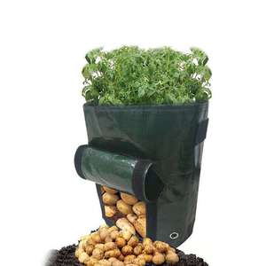 Heavy Duty PE 150gsm Reusable Foldable Eco-Friendly 5 Gallon Capacity <strong>Potato</strong> <strong>Planter</strong> Grow Bags Ventilation Vegetable Planting - Product Image 1