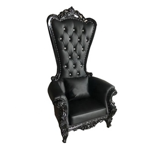 Americano de lujo moderno de lujo estilo Barbero Silla de <span class=keywords><strong>rey</strong></span> de <span class=keywords><strong>trono</strong></span> con pierna de madera - Product Image 6