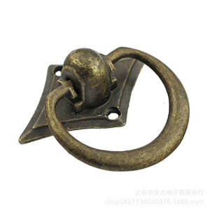 Tirador de Anillo de Aleación de Zinc Antiguo B51 de 43mm para Cajones y Muebles, Estilo Tradicional, Duradero - Product Image 3