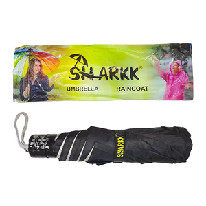 Sharkk XYLO 11 3 Fold Compact <b>Umbrella</b> for Men and Women Stainless Steel Frame Lightweight Travel Friendly <b>Windproof</b> Rain - Product Image 2