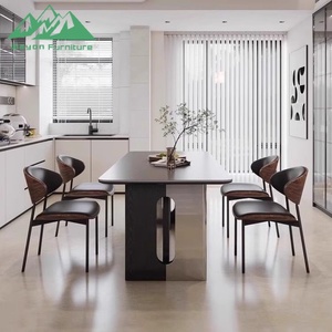 Juego de Comedor Moderno Wayon, Mesa de Comedor Rectangular de Lujo y 6 Sillas para Uso en Casa o Villa - Product Image 4