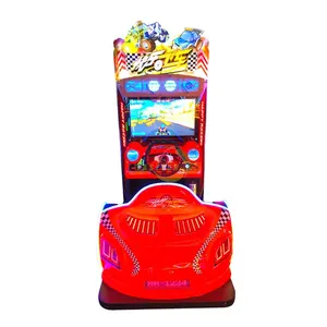 室内新设计游乐园模拟器儿童迷你快乐赛车街机视频汽车游戏机