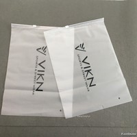 Sac à fermeture éclair givré avec logo personnalisé avec trou d'air Sacs d'emballage à fermeture éclair lisse Sac à fermeture éclair mat pour vêtements chaussures