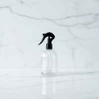Bouteille en verre transparente de 250 ml avec pulvérisateur à gâchette, bouteille en verre diffuseur