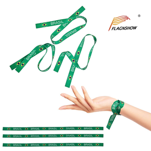 Wholesale Promotional Multi-functional Brazil Design Ribbon Wrist Strap Lanyards Silk Screen Printing Lanyard