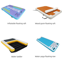 Platform Apung PVC Tahan Lama untuk Berenang, Memancing, dan Aktivitas Air di Luar Ruangan, Kapasitas 100-500kg, Cocok untuk Taman Air
