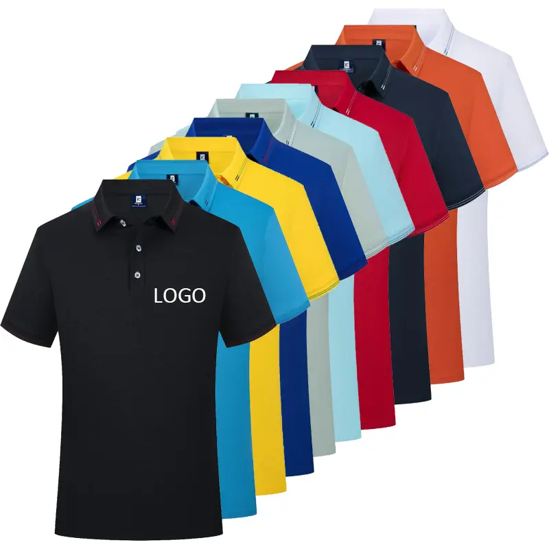 Homens de golfe tees personalizado camisa polo atacado respirável secagem rápida garantia camisas polo de qualidade