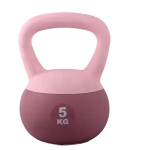 Güç eğitimi için yeni doldurulabilir PVC yumuşak Kettlebell