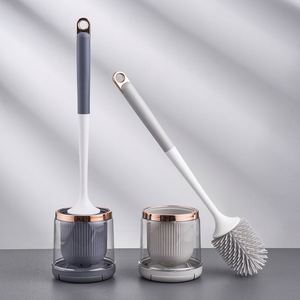 Wholesale Household Toilet <b>Brush</b> with <b>Long</b> <b>Handle</b> Plastic No Dead Angle Non-Perforated Behalf Hair Effective Cleaning Artifact - Product Image 1
