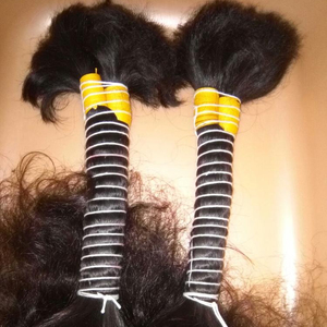 Cabello humano a granel, el mejor producto, donador único, no mezcla cabello virgen a granel de la india - Product Image 1
