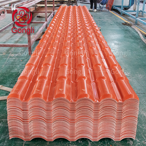 Laminas de plastico para techos tuile matériau pour le toit bardeaux noirs <span class=keywords><strong>double</strong></span> tuiles romaines en béton - Product Image 3