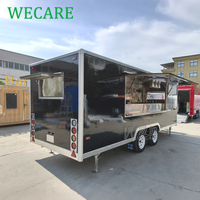 Wecare VIN China bar Mobile Kitchen Restaurant Ice Cream Food Truck Pizza Coffee Trailers Cuisine entièrement équipée à vendre en Europe