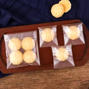 批发定制 3 侧密封小袋自粘cookie塑料袋