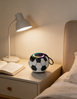 Lampe de football rechargeable à intensité variable par toucher avec haut-parleur intégré pour AGV et usage hôtelier, lumière blanc chaud doux pour l'éclairage sportif