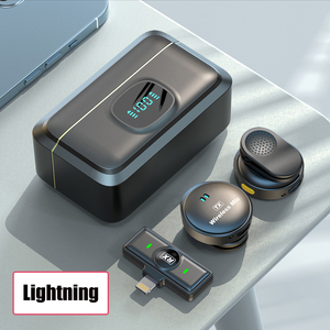 YARMEE 2024用プロ用ミニワイヤレスラペルマイクプロ用ミニワイヤレスラバリアマイク - Product Image 4