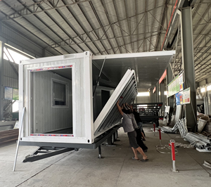 <span class=keywords><strong>Casa</strong></span> anticorrosión al por mayor buen precio <span class=keywords><strong>casa</strong></span> contenedor extensible plegable con ruedas solar - Product Image 4