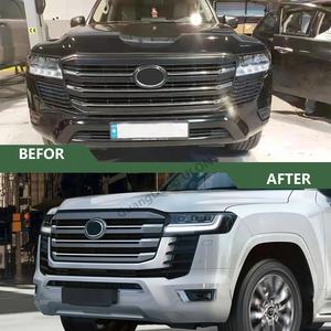 Accessoire de carrosserie de voiture à <span class=keywords><strong>prix</strong></span> d'usine pour Toyota <span class=keywords><strong>Land</strong></span> <span class=keywords><strong>Cruiser</strong></span> <span class=keywords><strong>2022</strong></span>, mise à niveau du pare-chocs avant et arrière, kit de carrosserie pour LC300 - Product Image 1