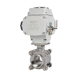 Válvula de Bola Motorizada de 1/2 Pulgada, 12 Voltios, 3 Piezas, Acero Inoxidable, Actuador de 4-20 mA, Encendido/Apagado - Product Image 3