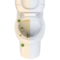 Toilette moderne blanche standard à deux pièces avec siège de toilette à fermeture amortie