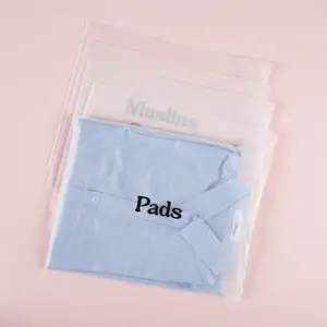 100 % biologisch abbaubarer mattierter mattierter PVC-Rauftruckbeutel Öko kundendefiniertes Logo Druck transparente Kunststoffverpackung Reißverschlussbeutel mit Reißverschluss